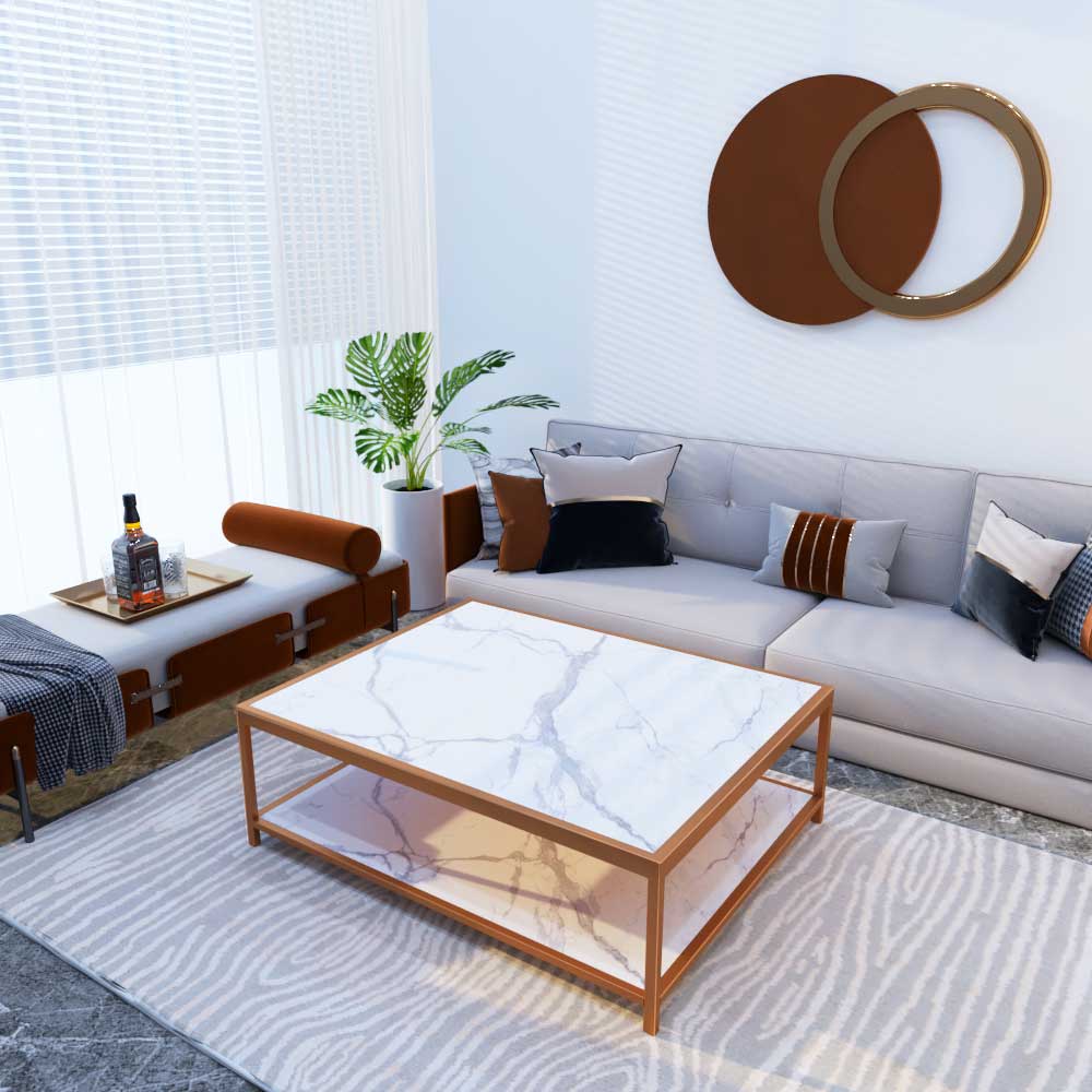 Squarka Blanco Coffee Table