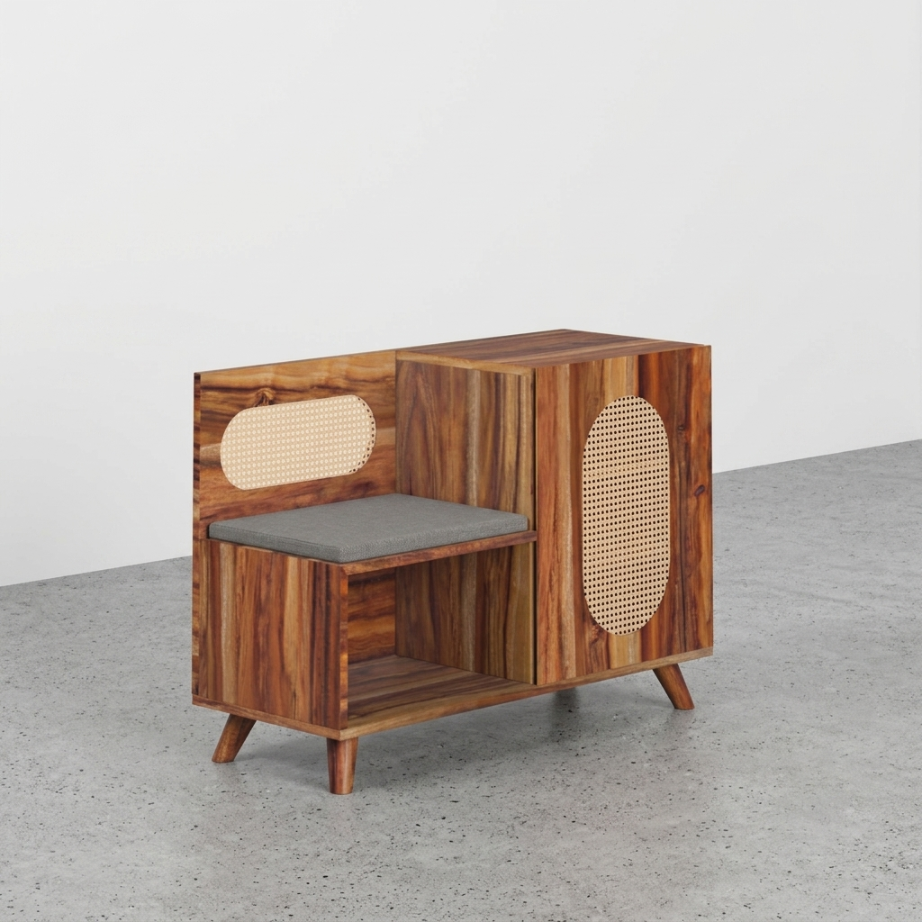 Euclid Shoe Rack with Seating