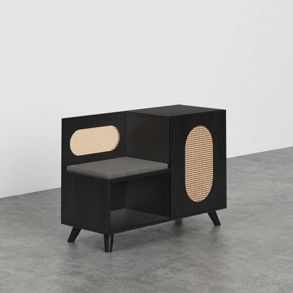Euclid Shoe Rack with Seating