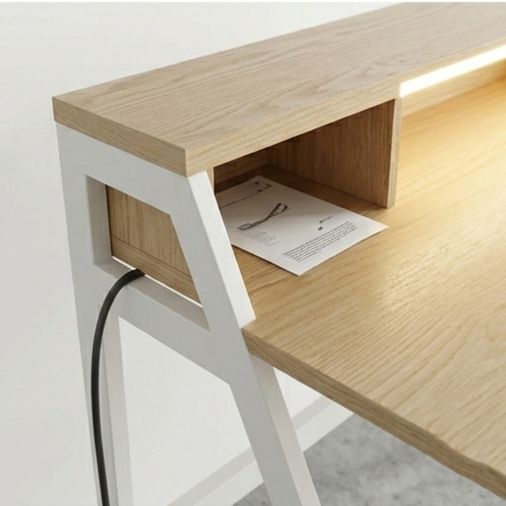 Twain Study Table with LED