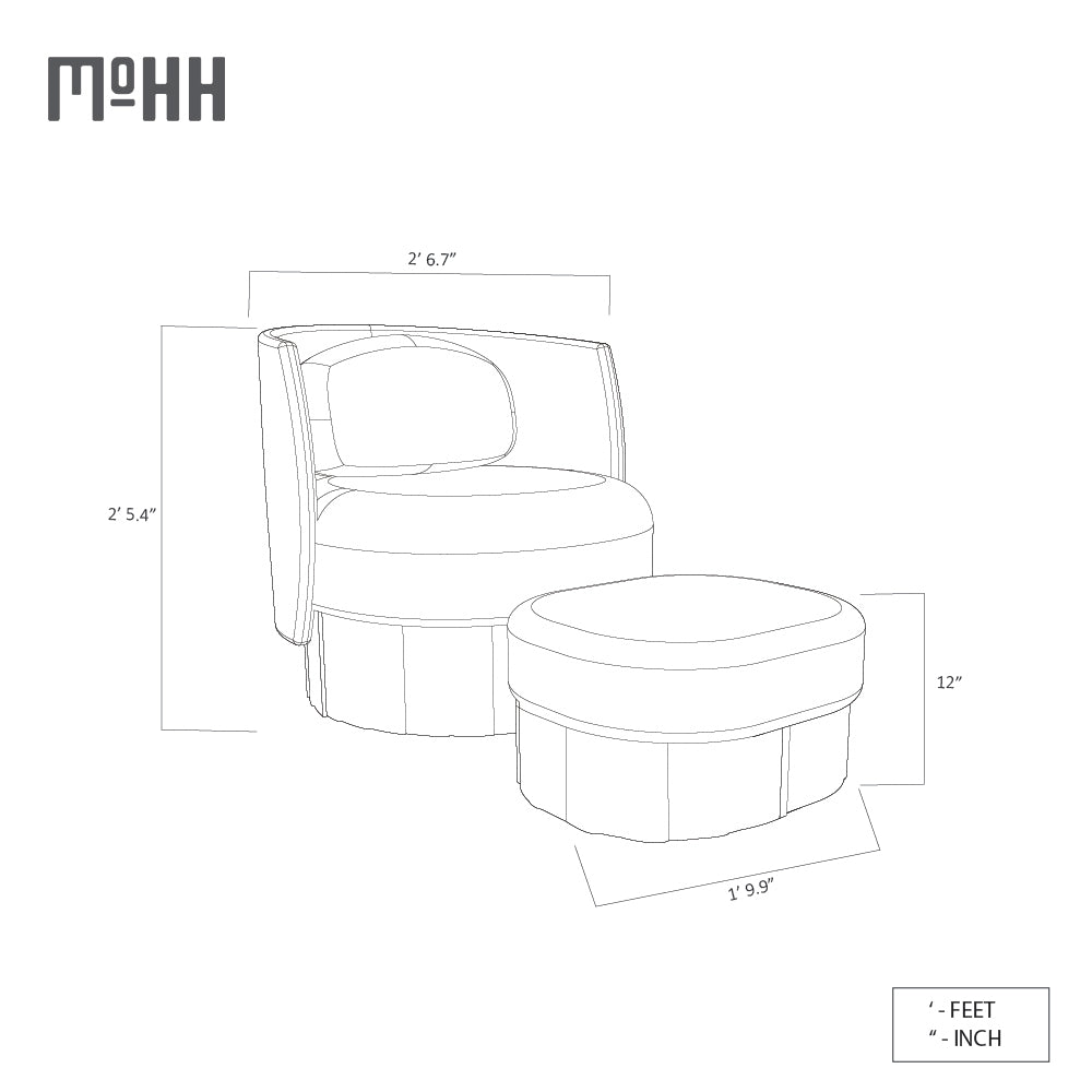 Velour Lounge Chair