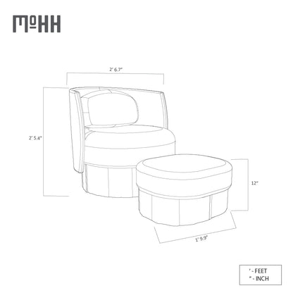 Velour Lounge Chair