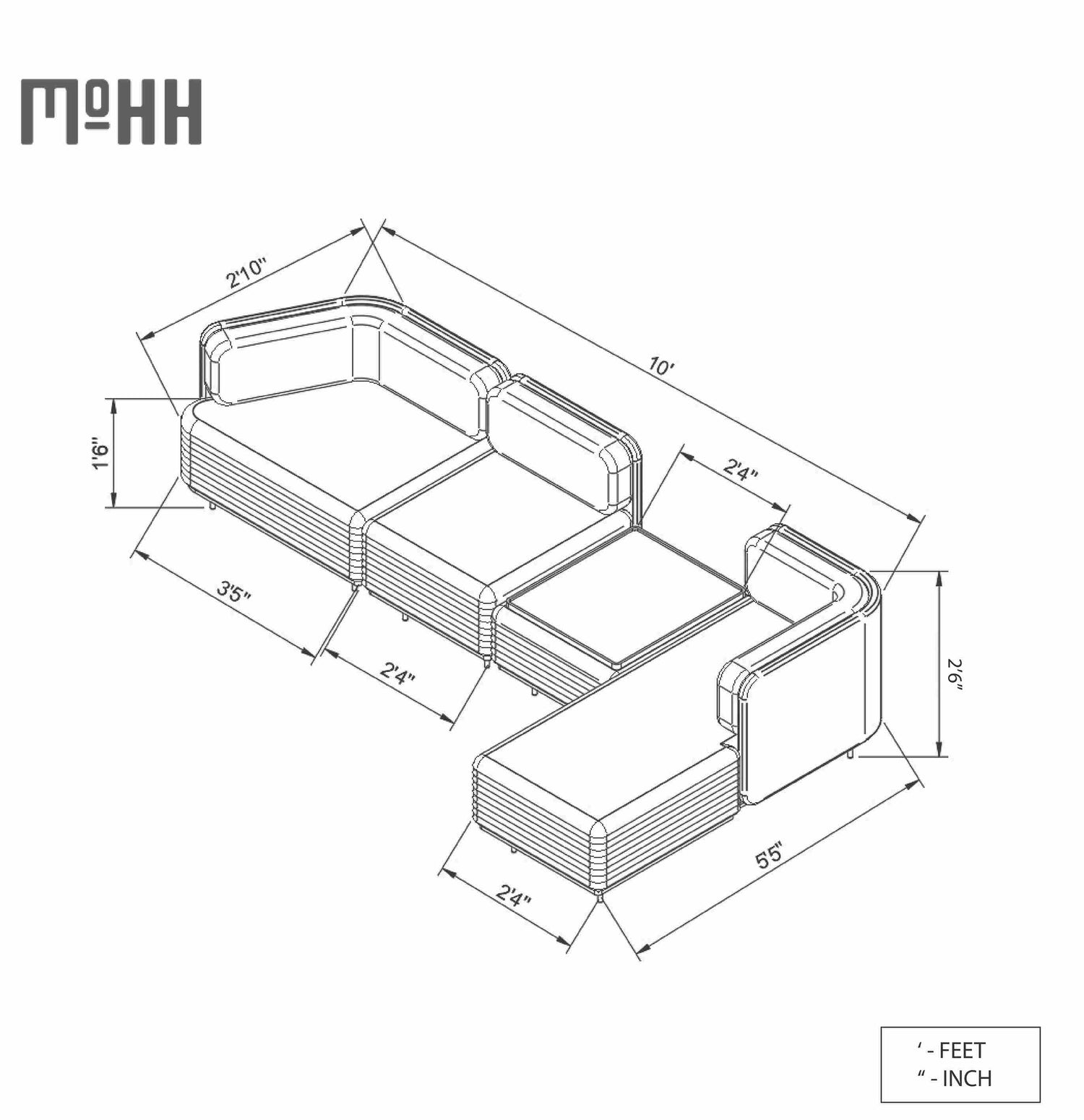 Veda Sectional Sofa