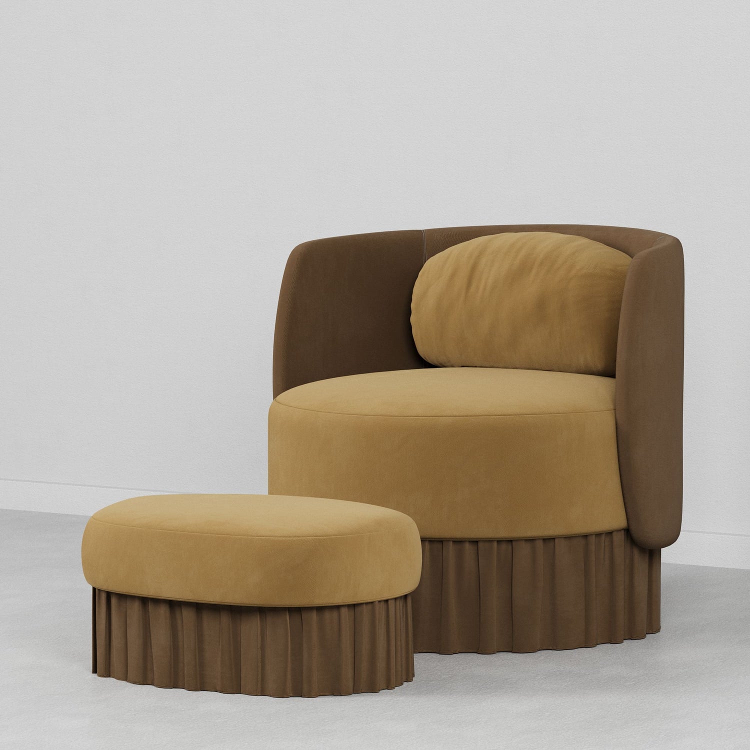 Velour Lounge Chair
