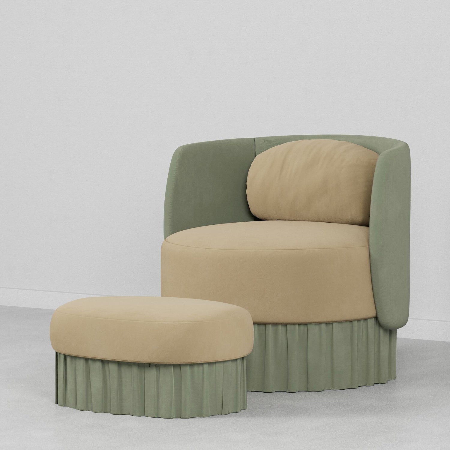 Velour Lounge Chair
