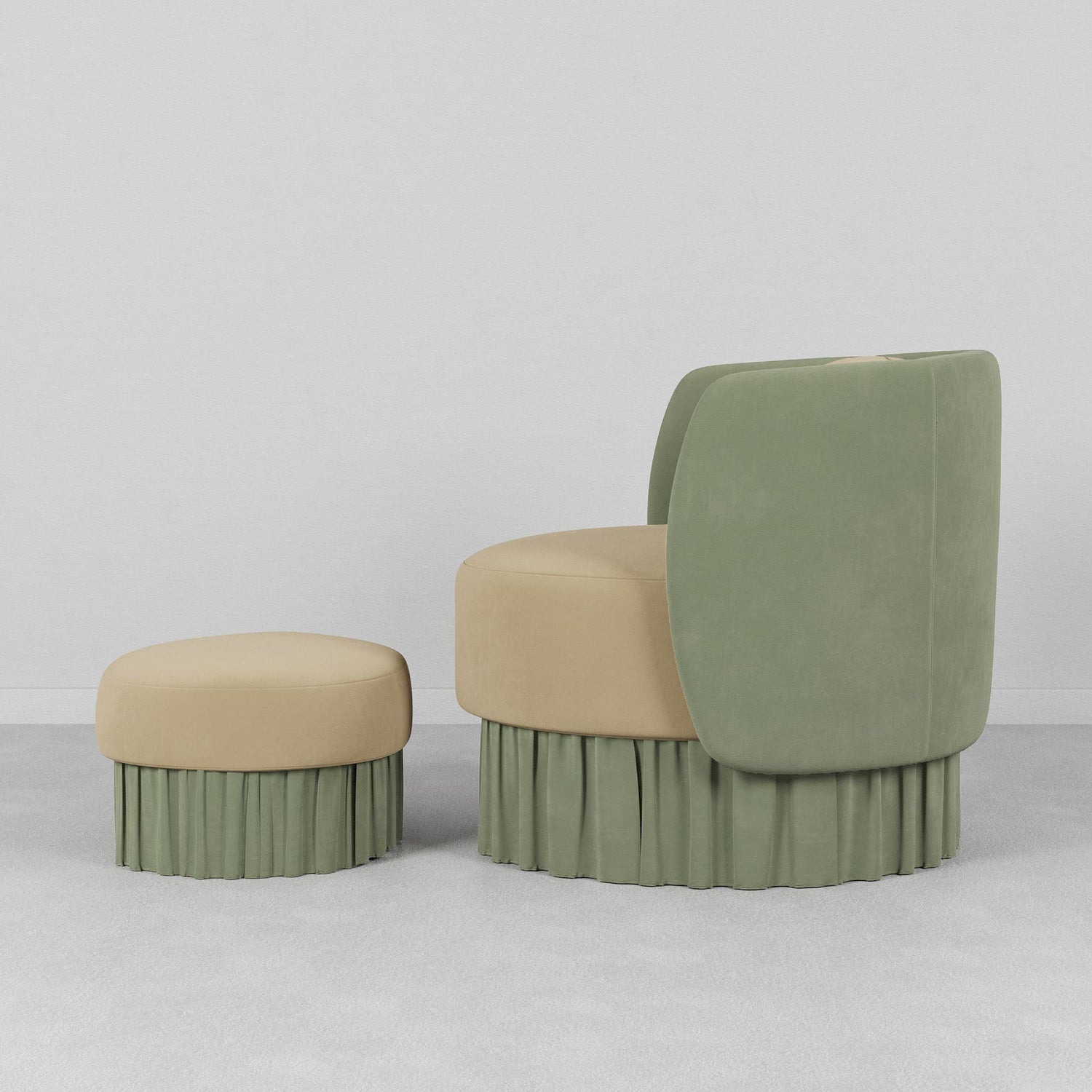 Velour Lounge Chair