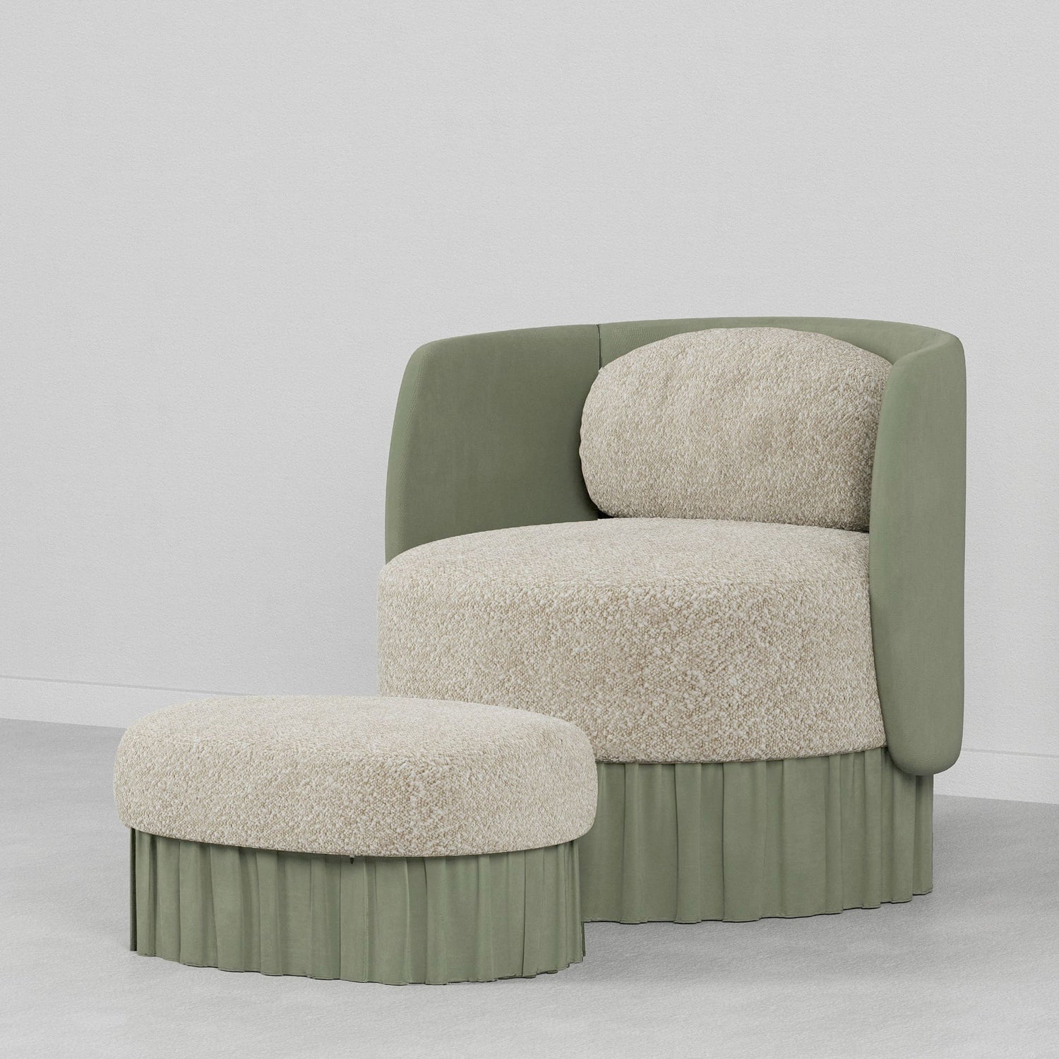 Velour Lounge Chair