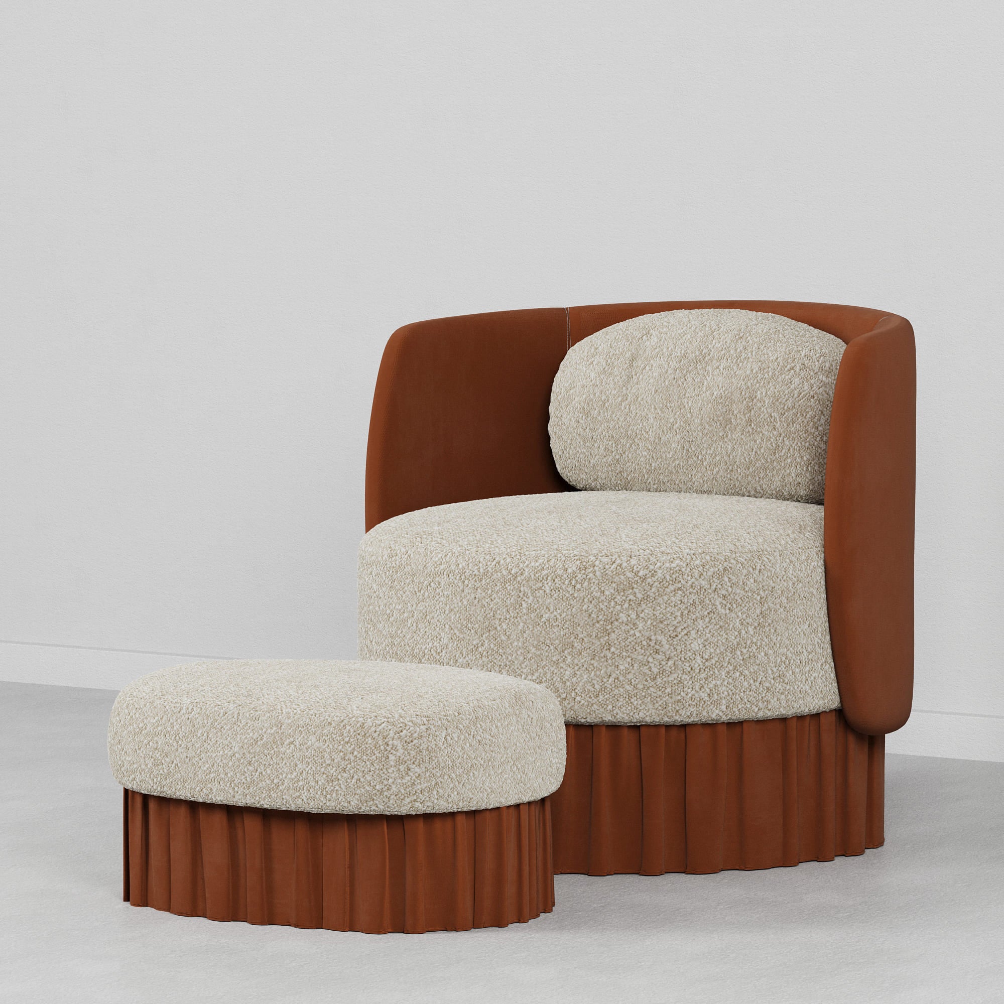Velour Lounge Chair