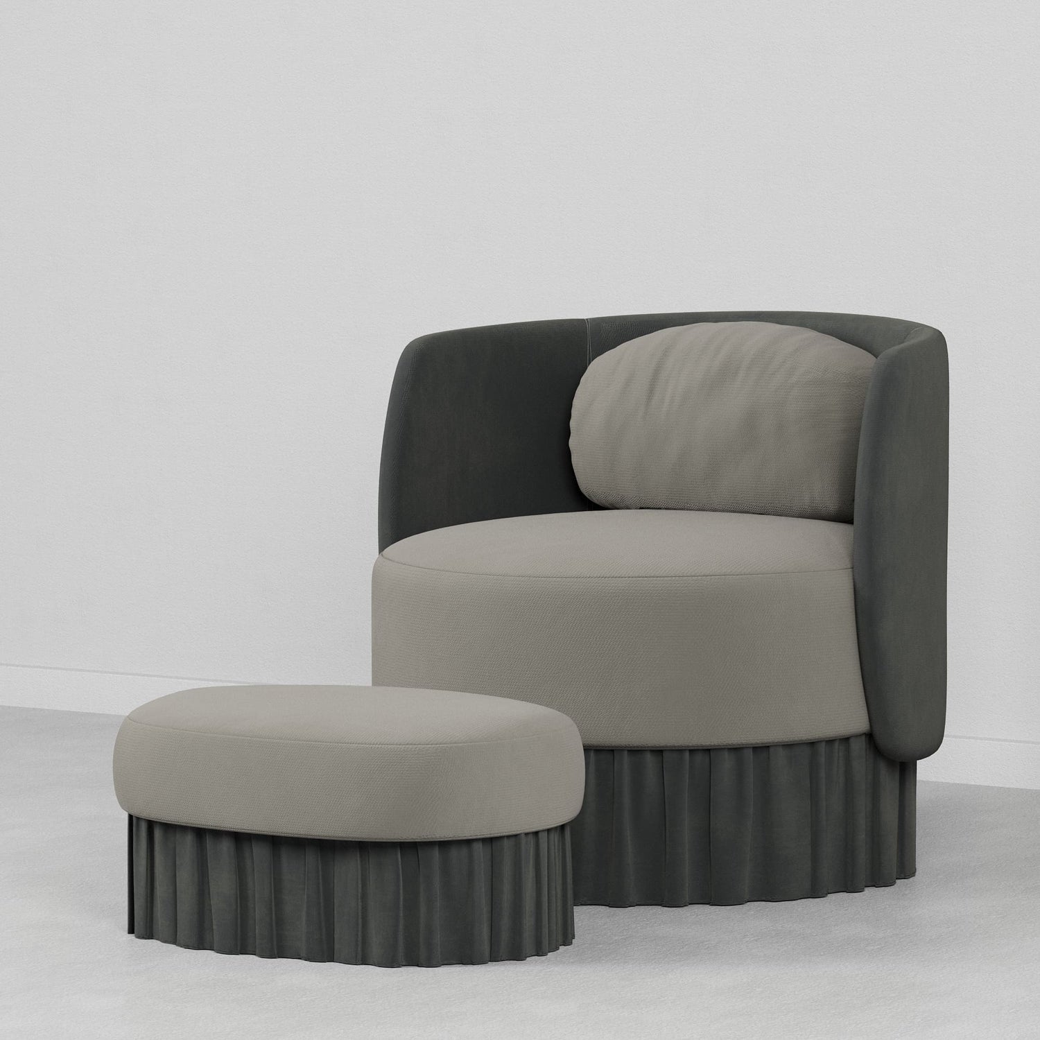 Velour Lounge Chair