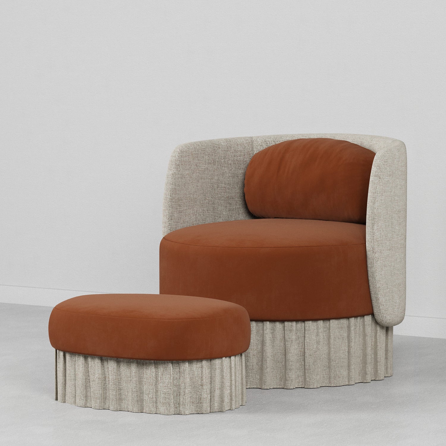 Velour Lounge Chair