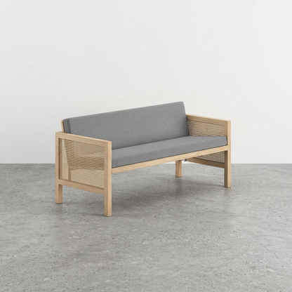 Euclid Wooden 2-Seater Sofa