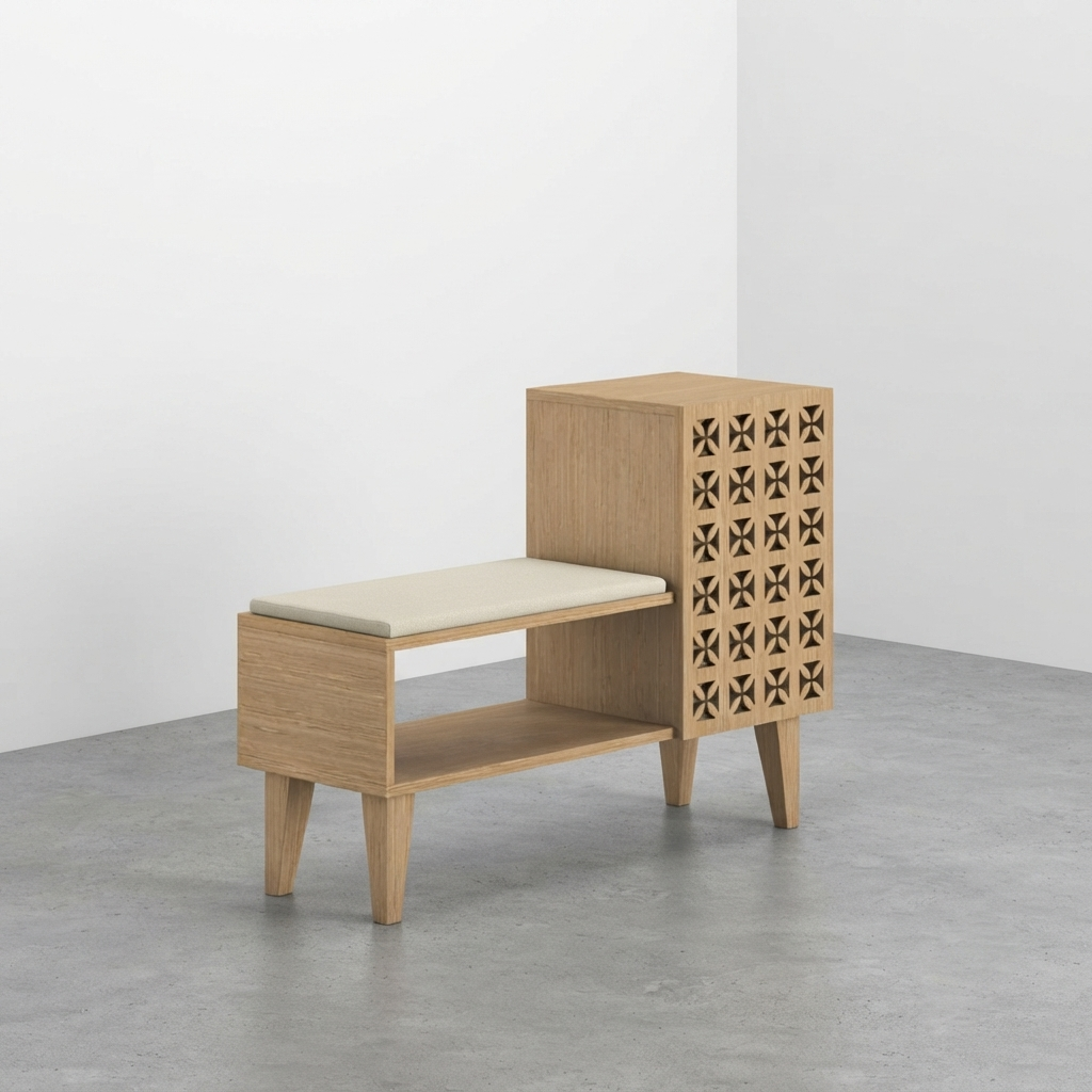 Shizen Shoe Rack with Seating