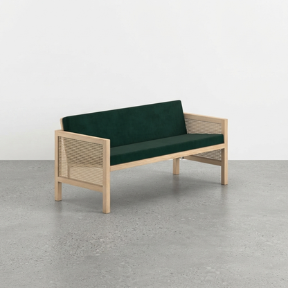 Euclid Wooden 2-Seater Sofa