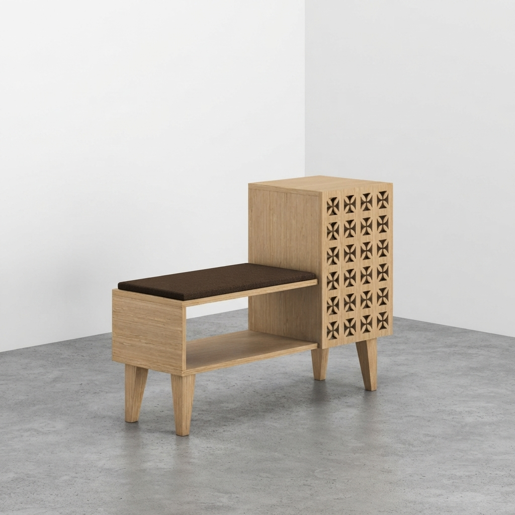 Shizen Shoe Rack with Seating