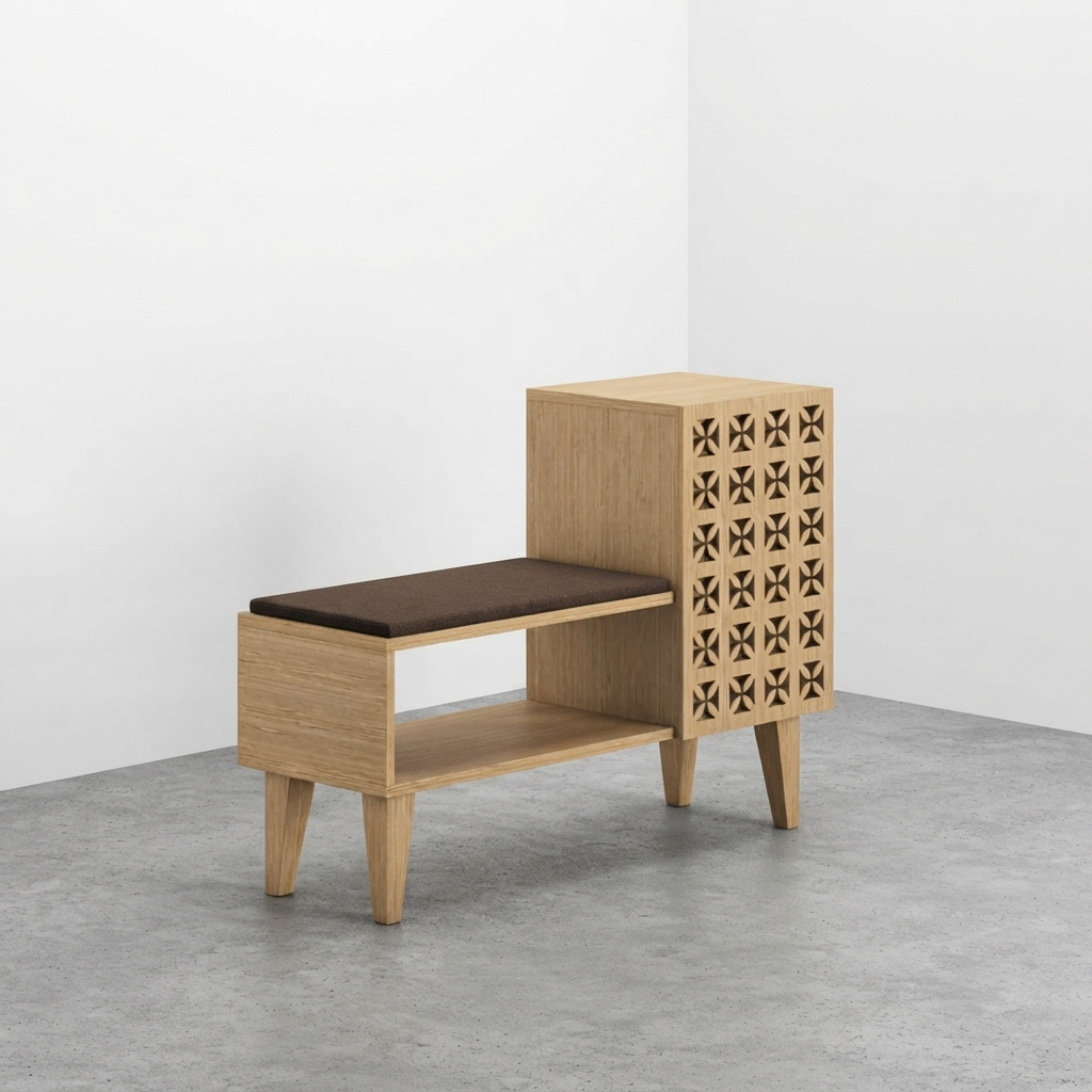 Shizen Shoe Rack with Seating