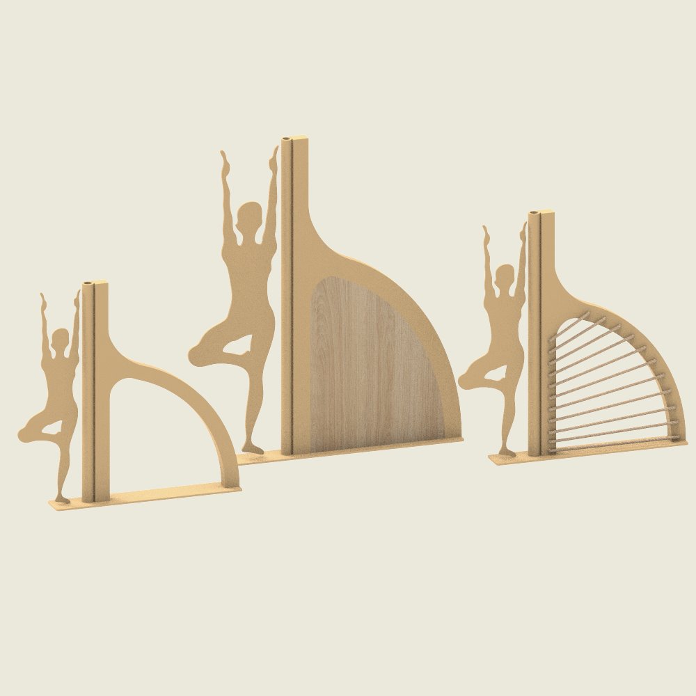 WB Décor Piece with Yoga Pose – Set of 3