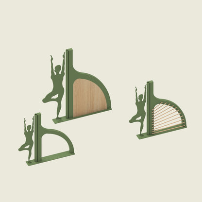 WB Décor Piece with Yoga Pose – Set of 3