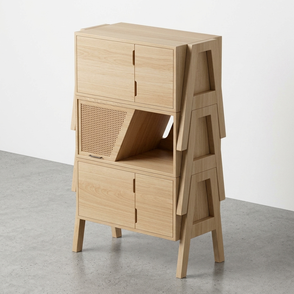 Kisaka Stackable Cabinets