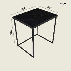 Regal Nesting Tables - Noir