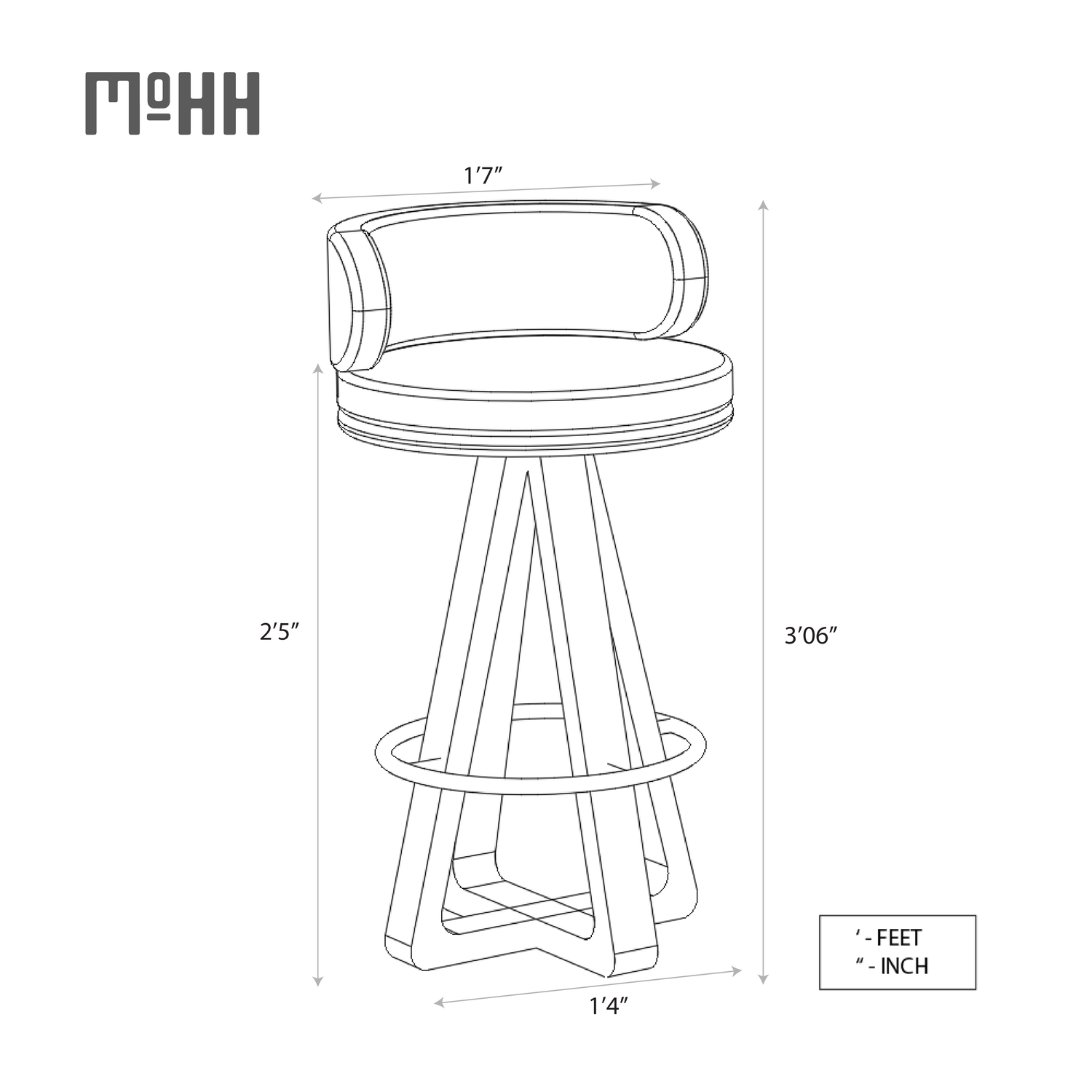Evara Bar Stool