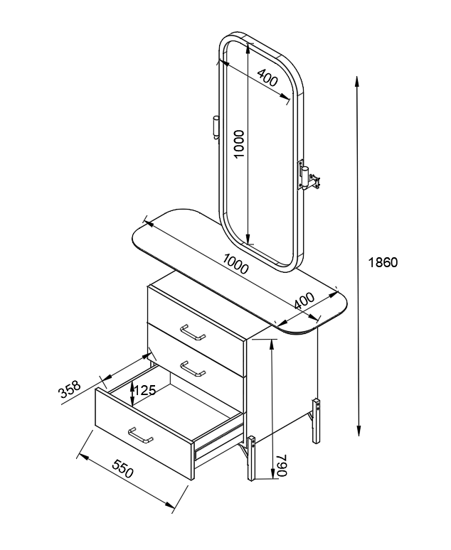 Kurv Dressing Table